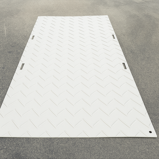 HDPE Ground Mat – White – 4′×8′ – 1/2″ | $249 → $229 per mat (10, 20, 30 Bundles)