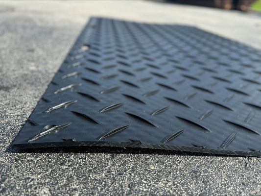 HDPE Ground Mat – Black – 4′×8′ – 3/8″ | $179 → $159 per mat (10, 20, 30 Bundles)