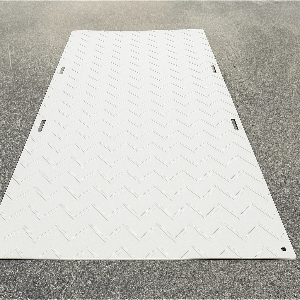 HDPE Ground Mat – White – 4′×8′ – 1/2″ | $249 → $229 per mat (10, 20, 30 Bundles)