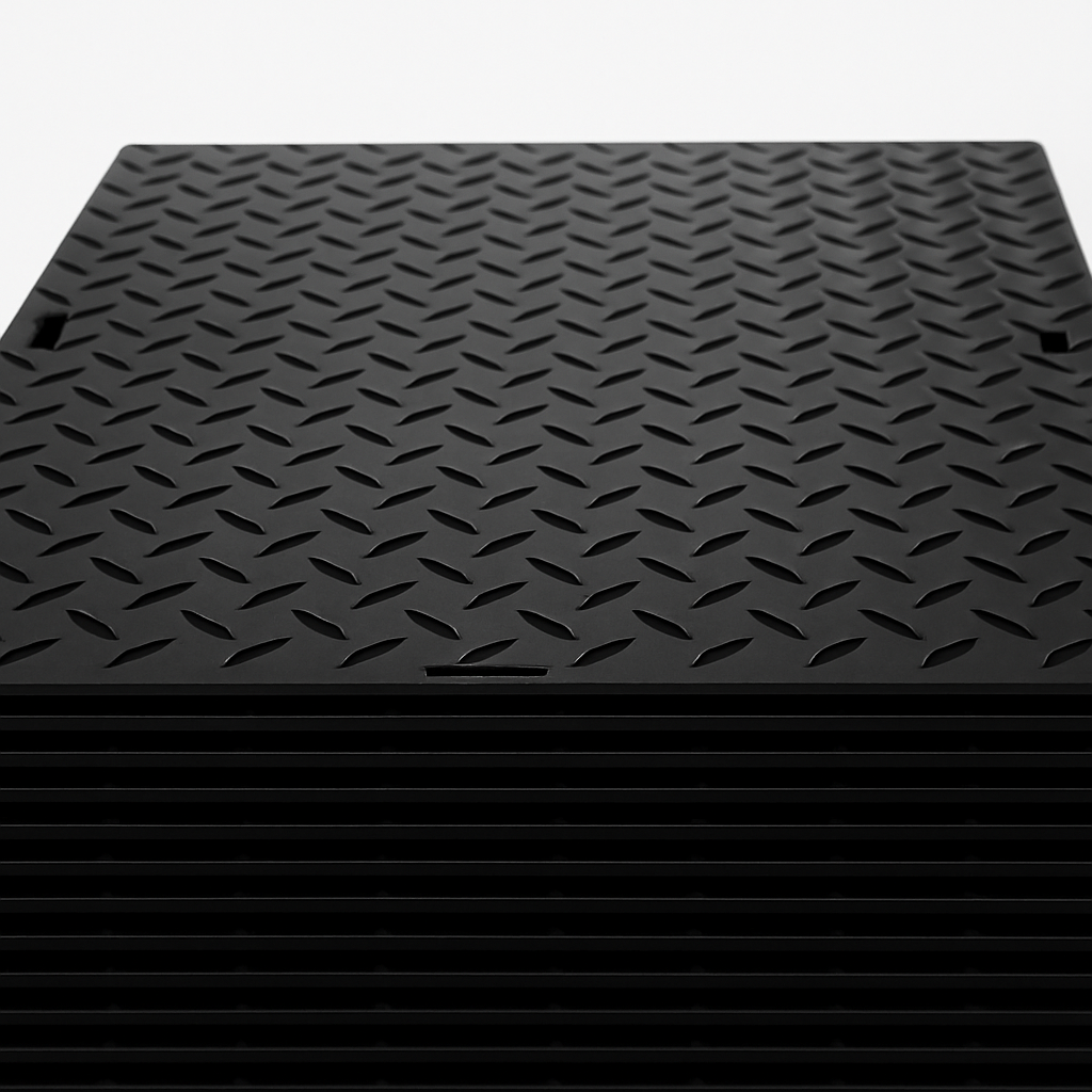 HDPE Ground Mat – Black – 4′×8′ – 3/8″ | $179 → $159 per mat (10, 20, 30 Bundles)